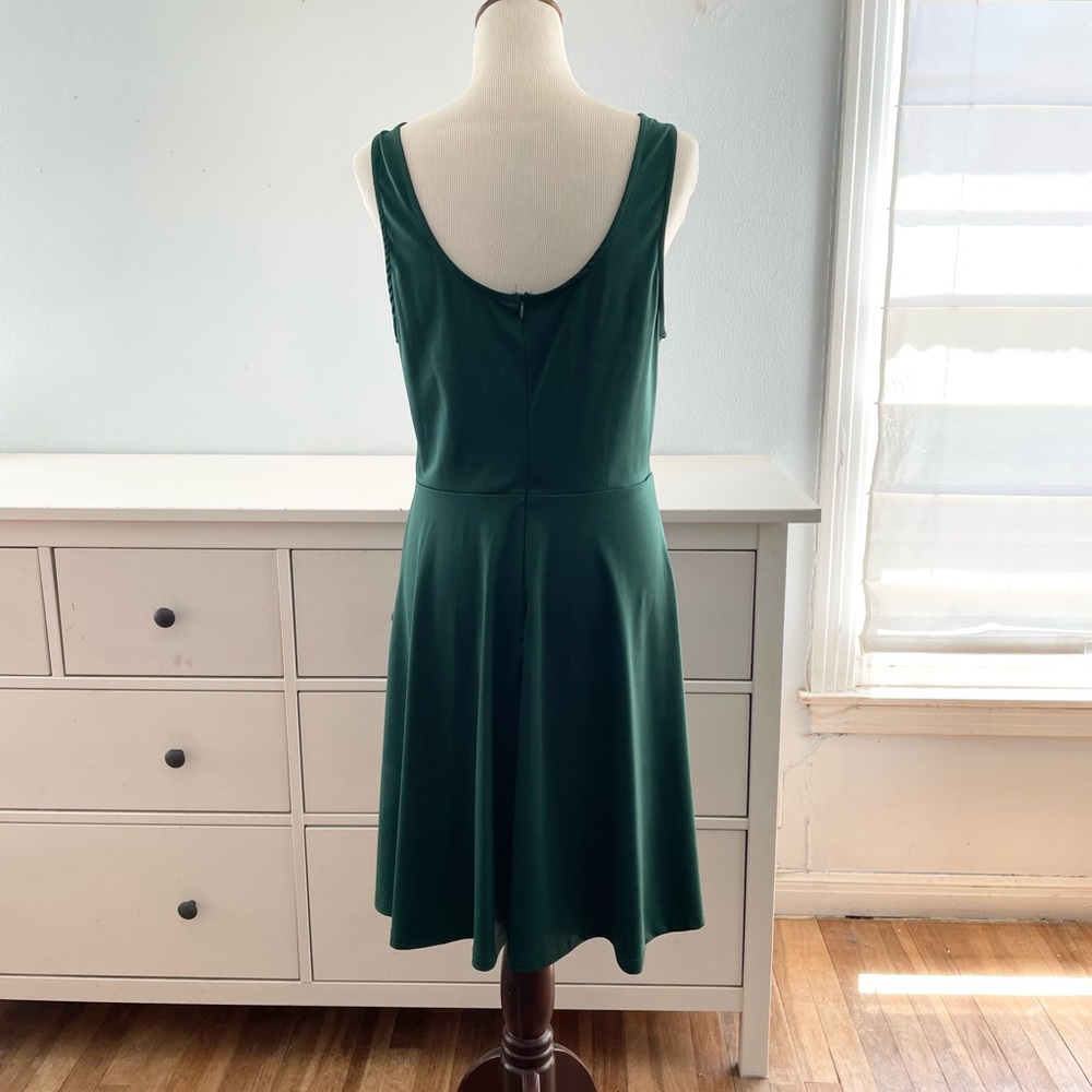 Grace Karin Green Deep V Sleeveless Party Dress - Picture 2 of 4
